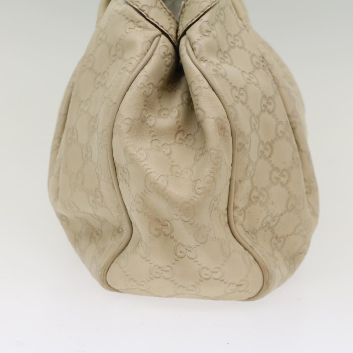 GUCCI GG Canvas Guccissima Hand Bag Beige 211944 51009