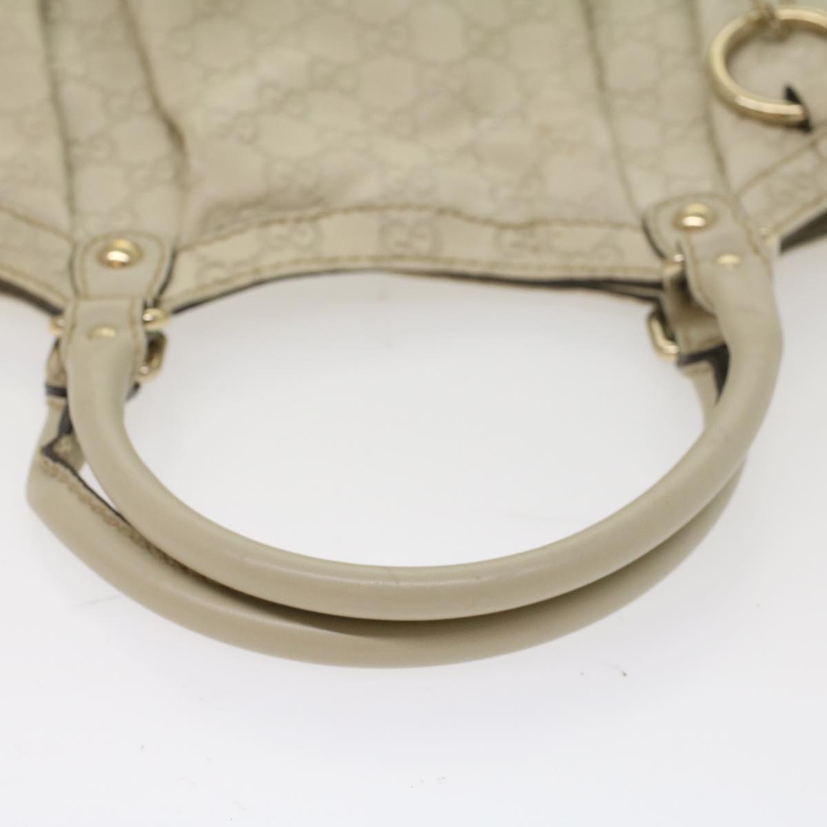 GUCCI GG Canvas Guccissima Hand Bag Beige 211944 51009