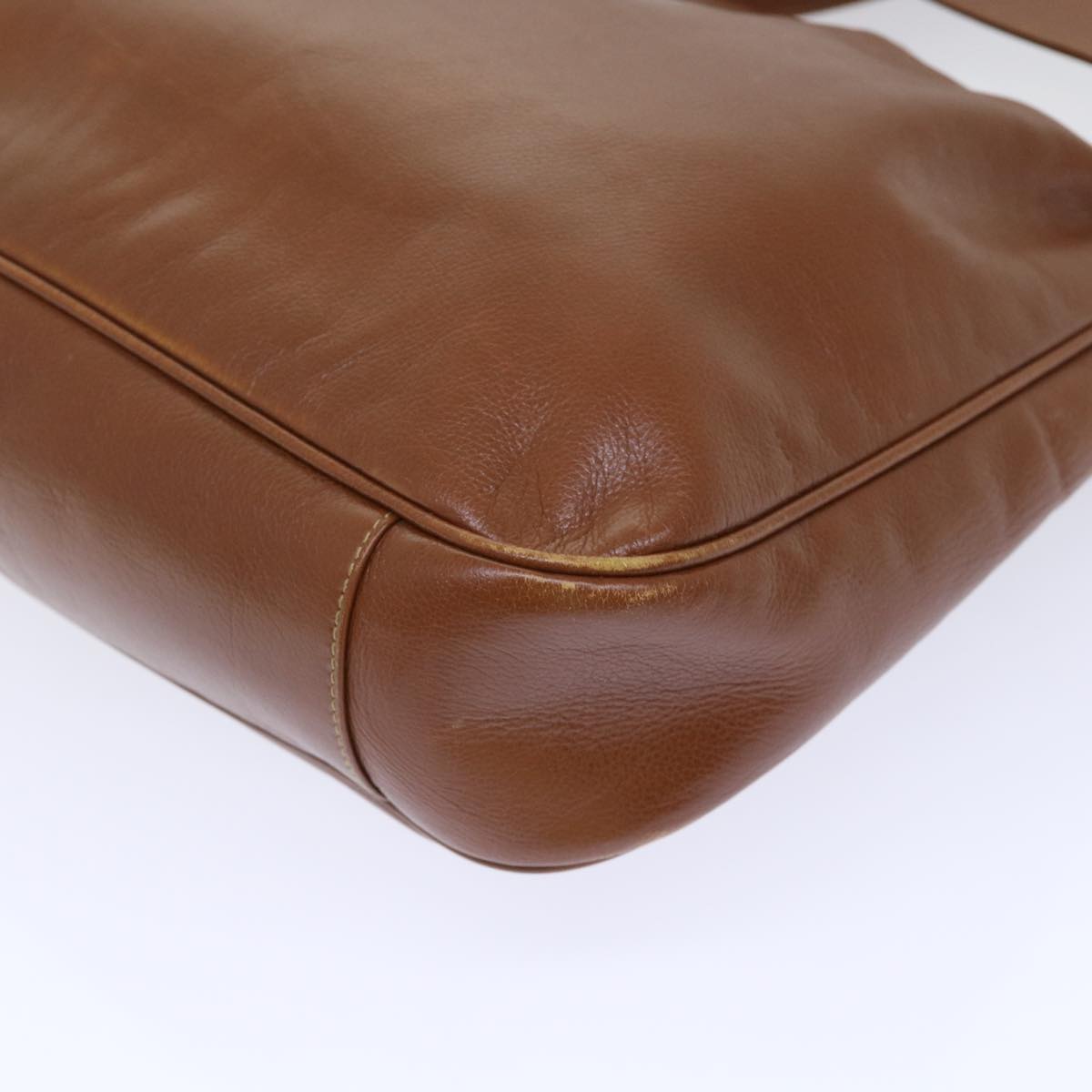 GUCCI Bamboo Shoulder Bag Leather 2way Brown 001 1998 1577 51011