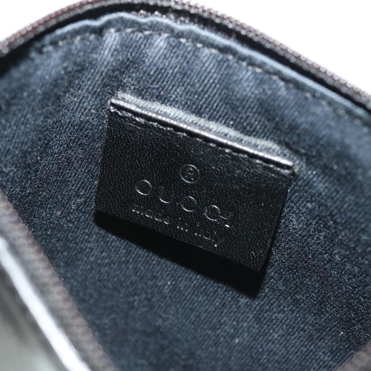 GUCCI GG Canvas Tote Bag Leather Black 101920 3444 51025
