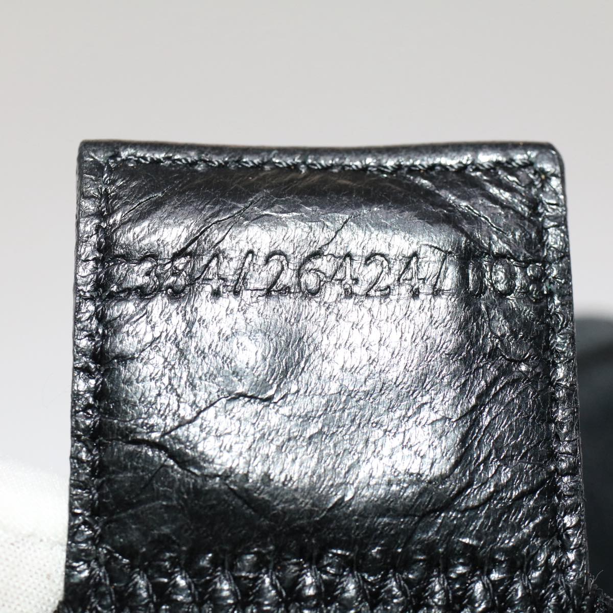 FENDI Mamma Baguette Shoulder Bag Nylon Black 51049