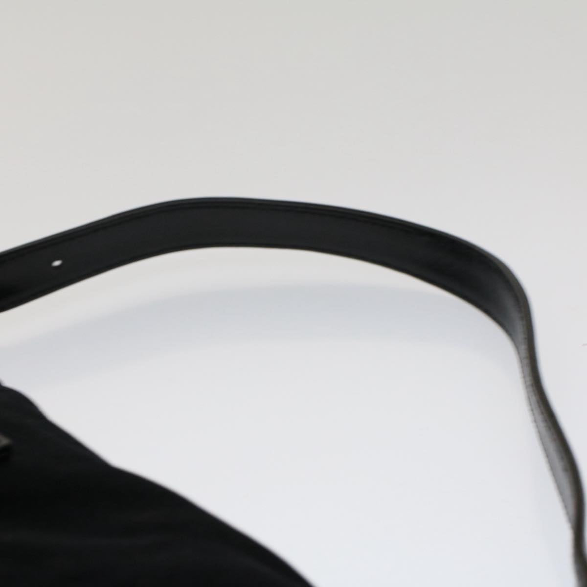 FENDI Mamma Baguette Shoulder Bag Nylon Black 51049