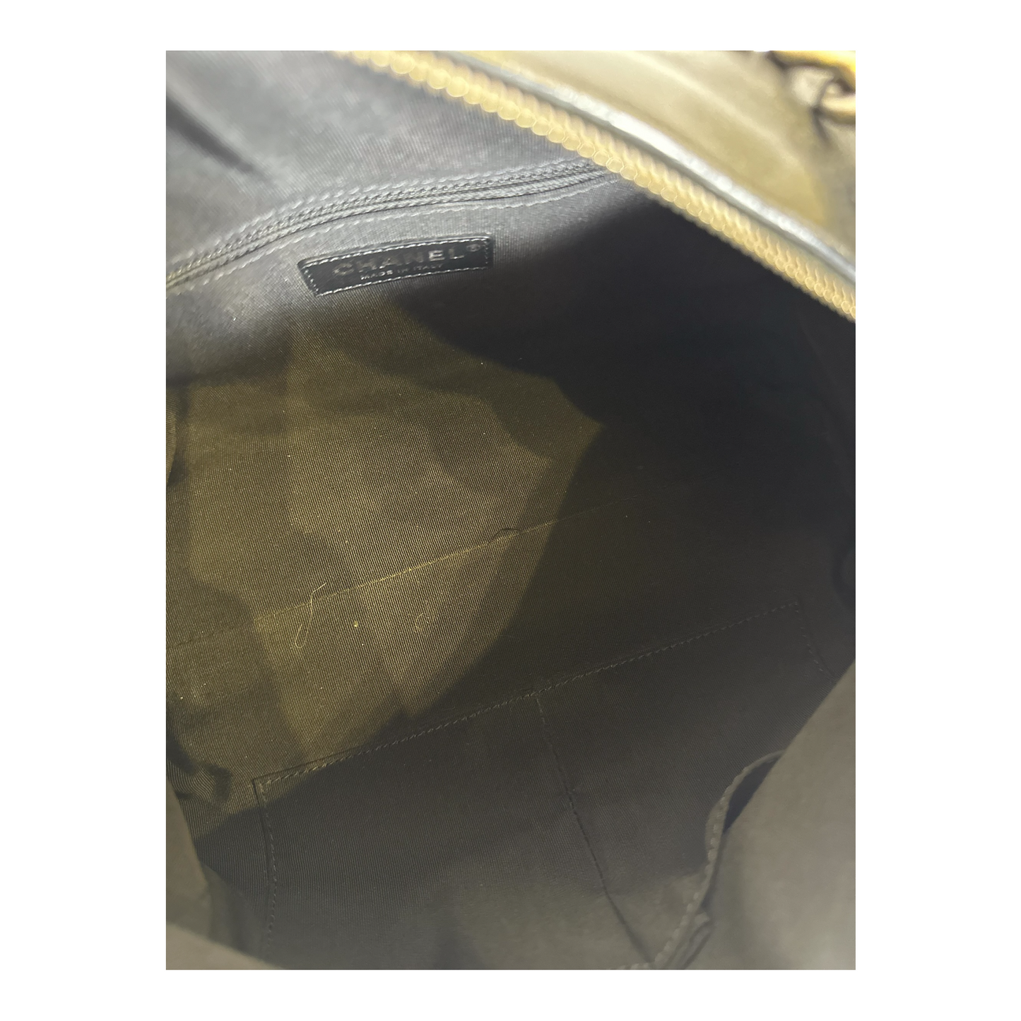 Chanel Calfskin Chain 20s Signature Hobo Black
