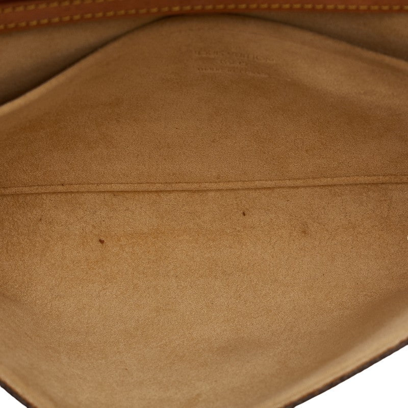 Louis Vuitton Monogram Pocket Twin GM Shoulder Bag M51852 Brown PVC Leather Lady Louis Vuitton