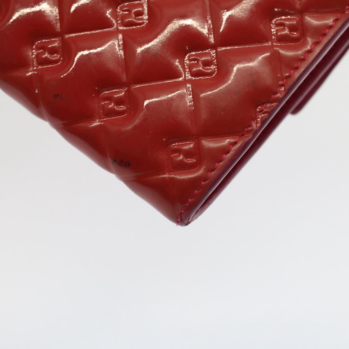FENDI Long Wallet Patent leather Pink 51304