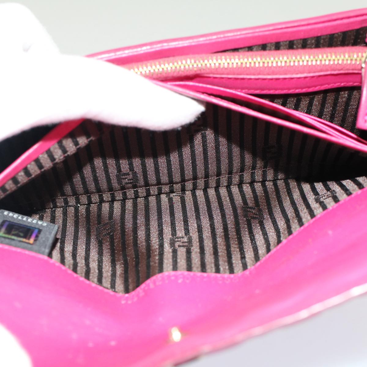 FENDI Long Wallet Patent leather Pink 51304