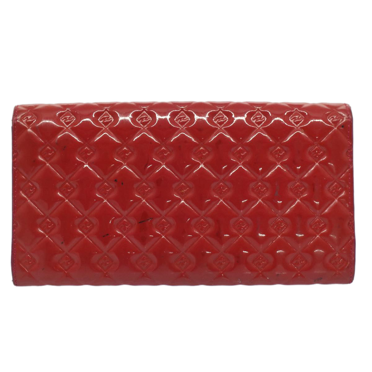 FENDI Long Wallet Patent leather Pink 51304