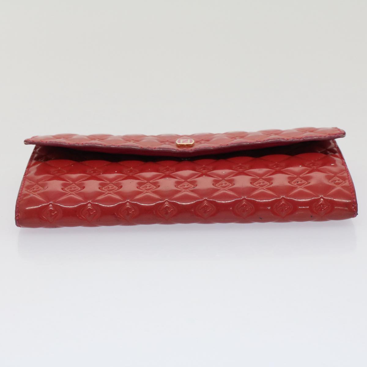 FENDI Long Wallet Patent leather Pink 51304