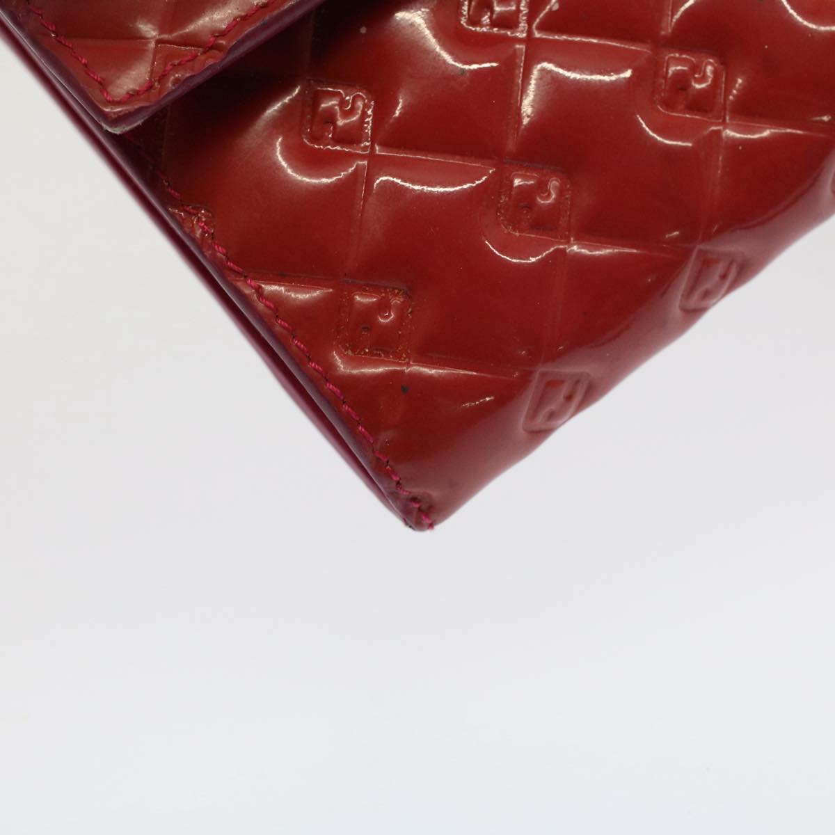FENDI Long Wallet Patent leather Pink 51304