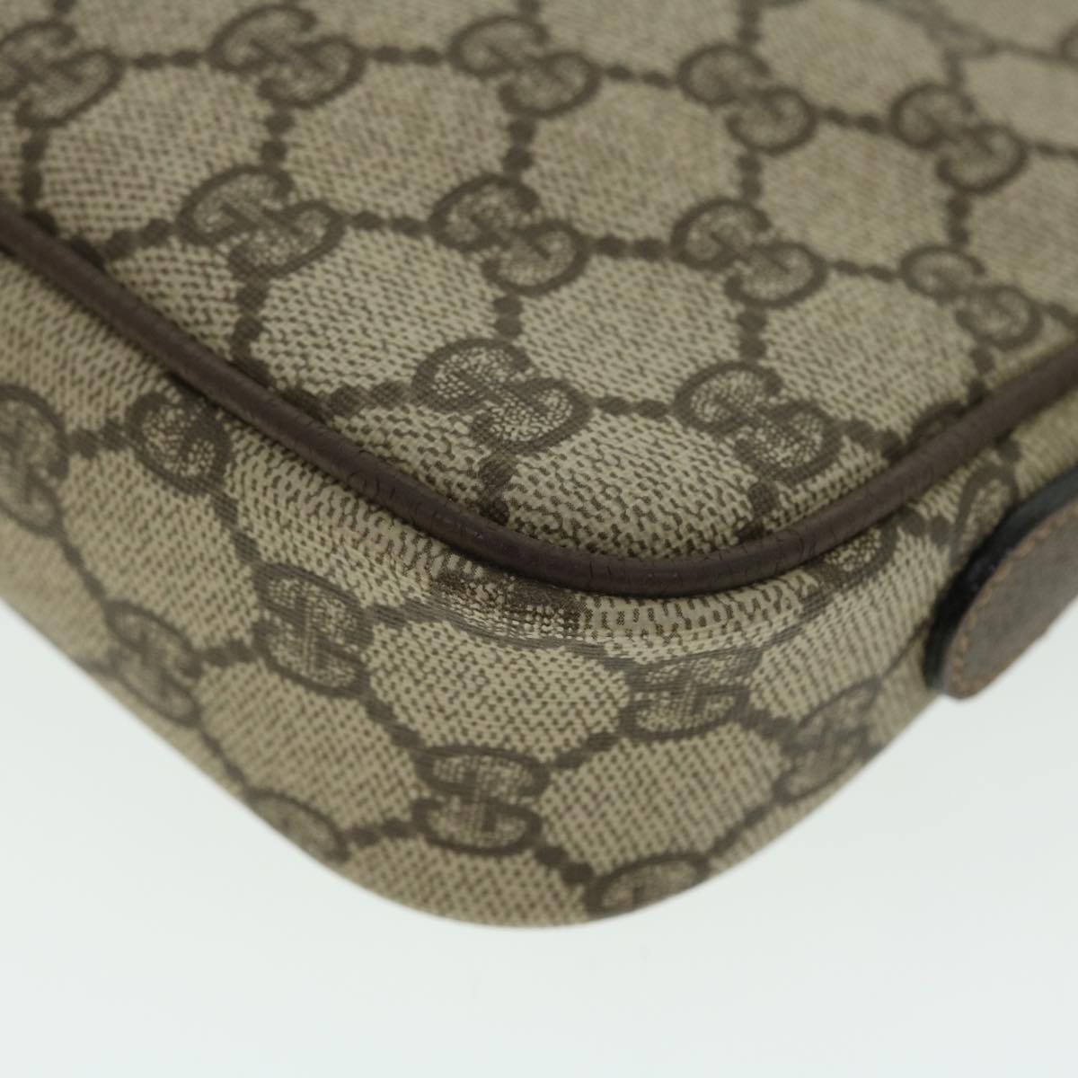 GUCCI GG Canvas Shoulder Bag PVC Leather Beige 007 115 6428 4023 51433