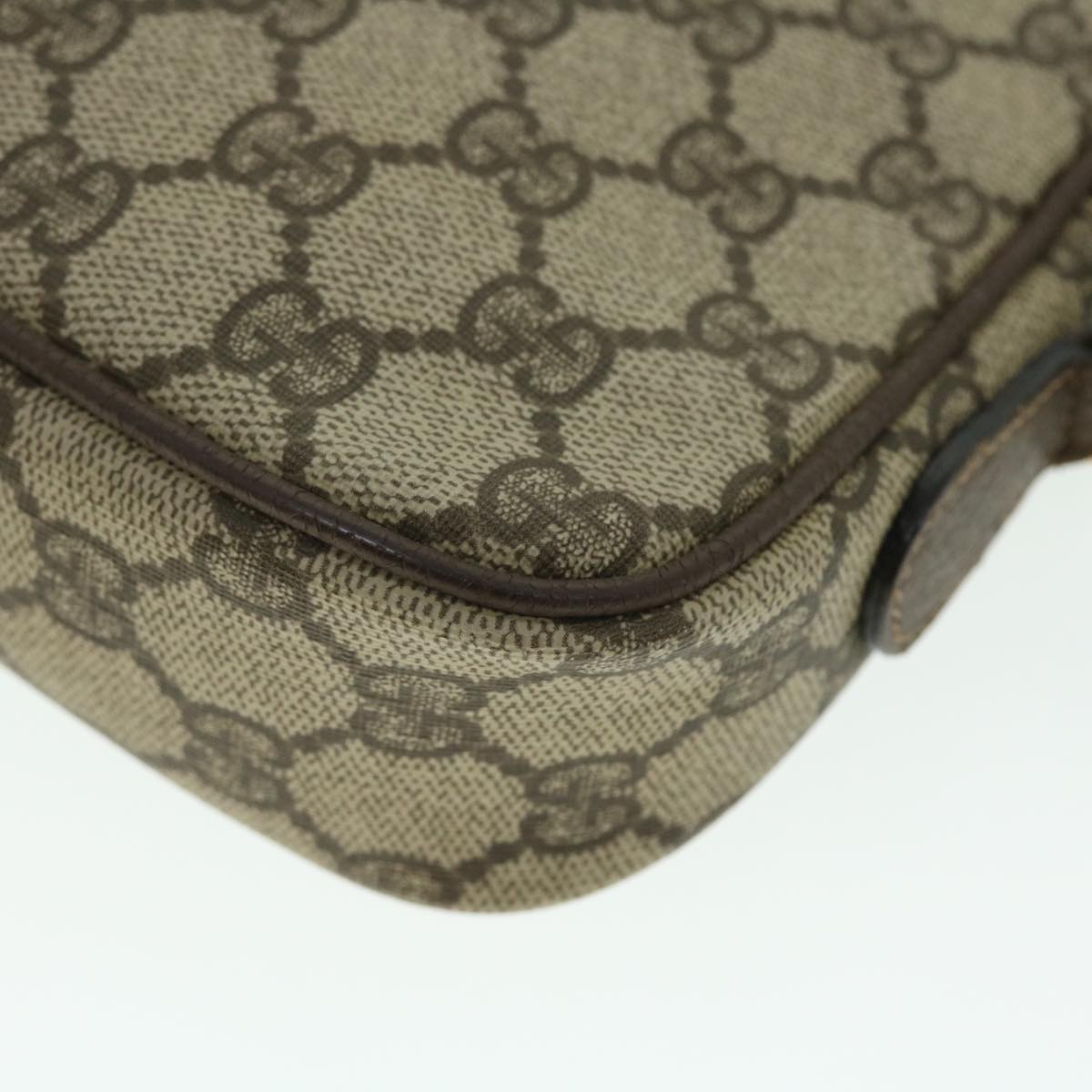 GUCCI GG Canvas Shoulder Bag PVC Leather Beige 007 115 6428 4023 51433