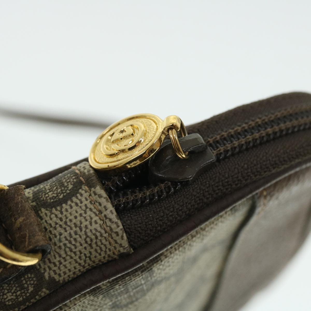 GUCCI GG Canvas Shoulder Bag PVC Leather Beige 007 115 6428 4023 51433