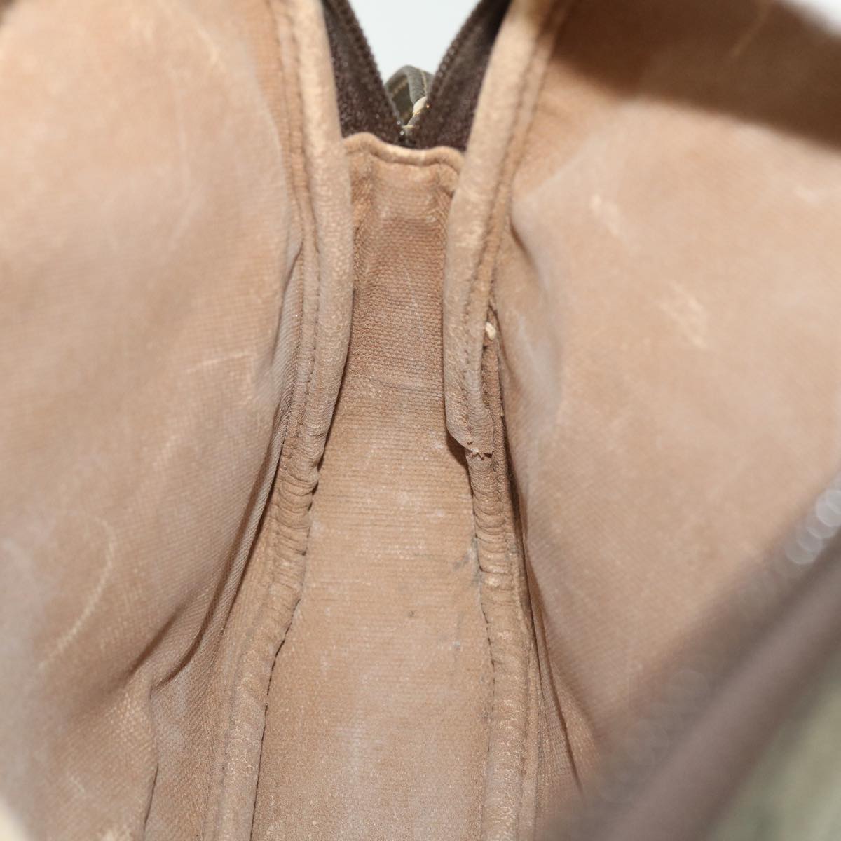 GUCCI GG Canvas Shoulder Bag PVC Leather Beige 007 115 6428 4023 51433