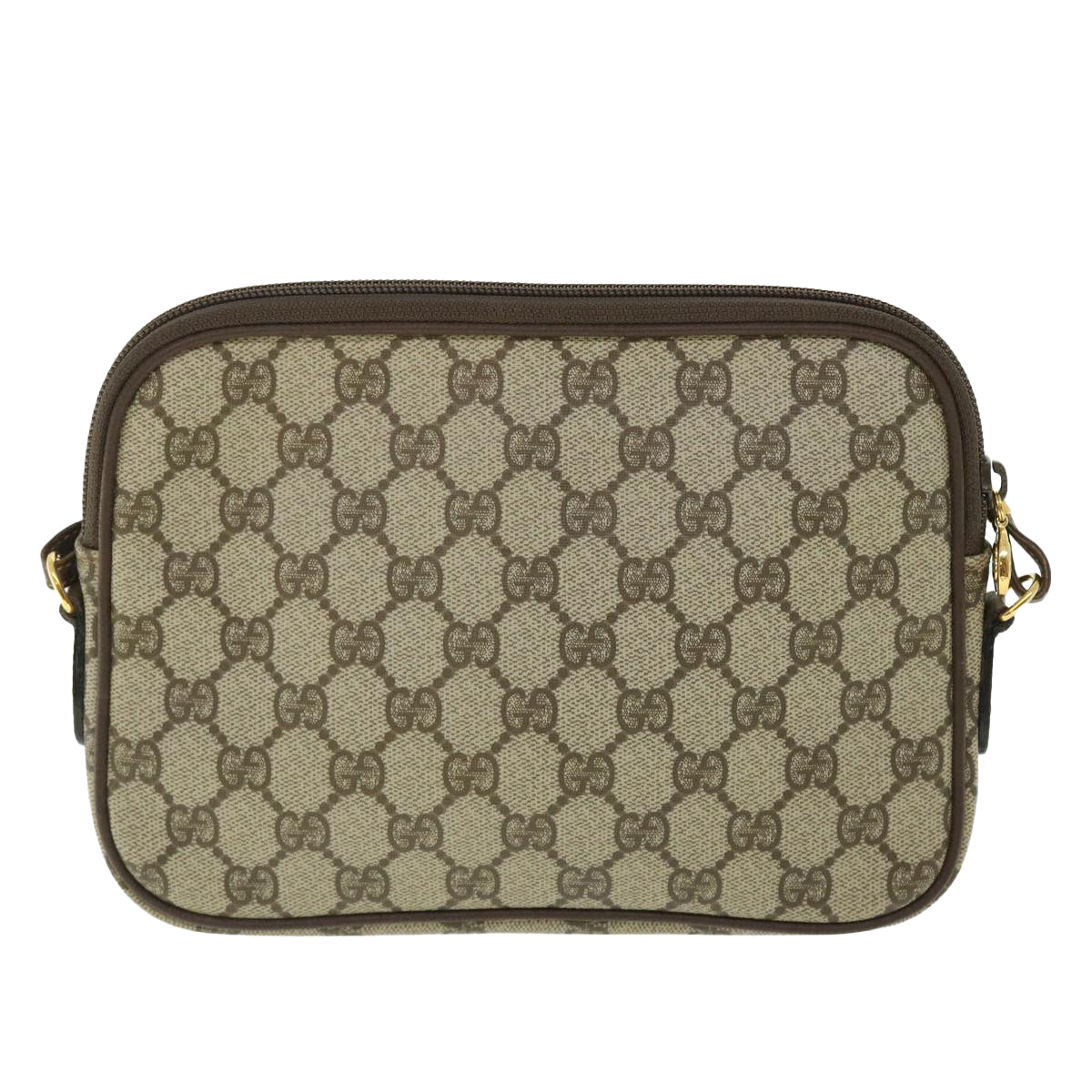GUCCI GG Canvas Shoulder Bag PVC Leather Beige 007 115 6428 4023 51433