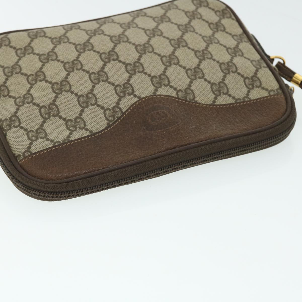 GUCCI GG Canvas Shoulder Bag PVC Leather Beige 007 115 6428 4023 51433