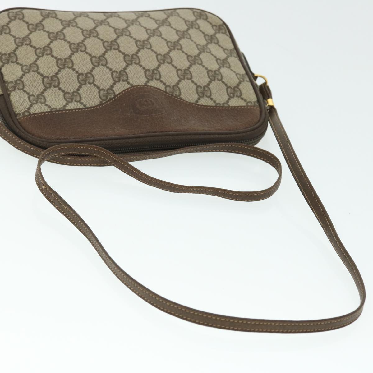 GUCCI GG Canvas Shoulder Bag PVC Leather Beige 007 115 6428 4023 51433