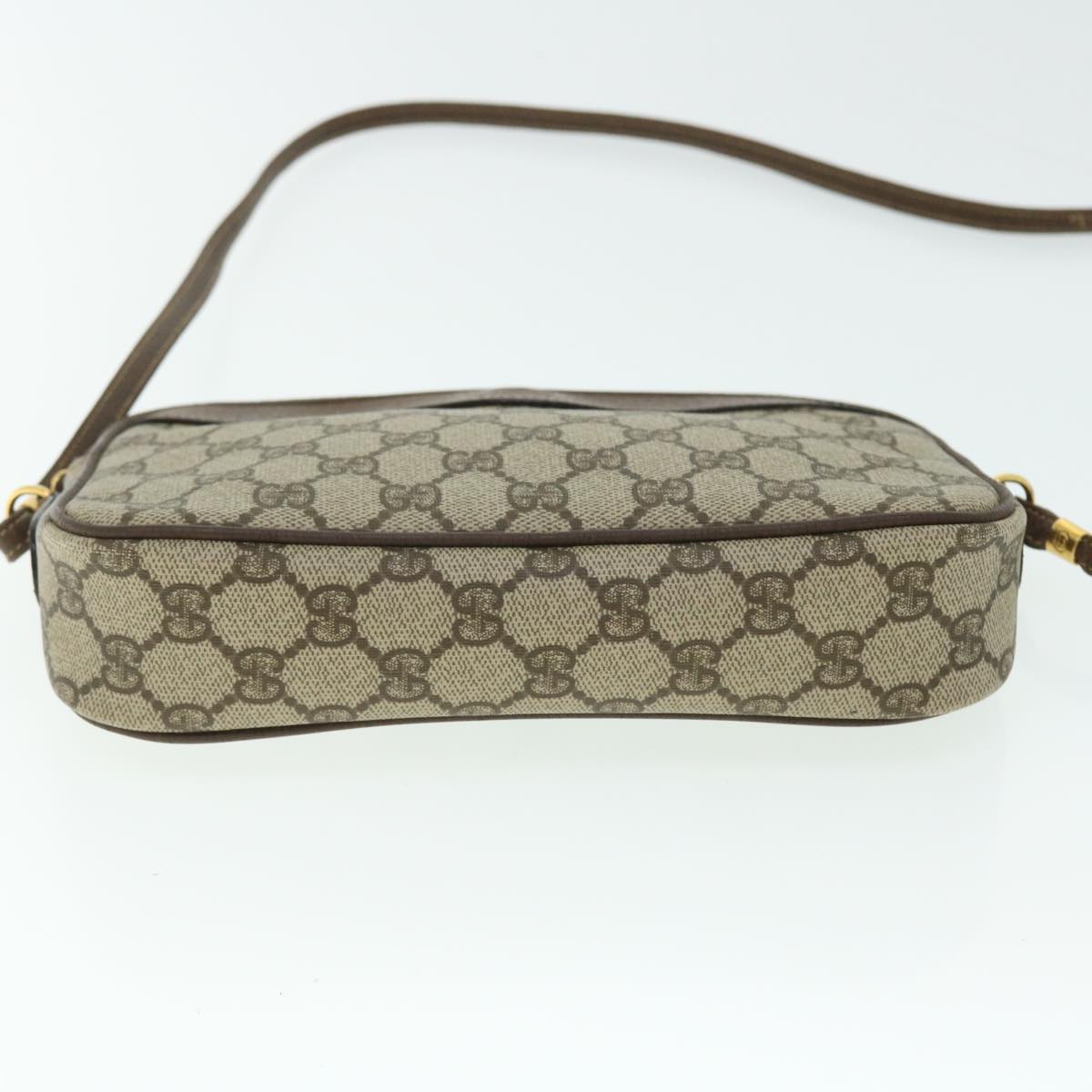 GUCCI GG Canvas Shoulder Bag PVC Leather Beige 007 115 6428 4023 51433
