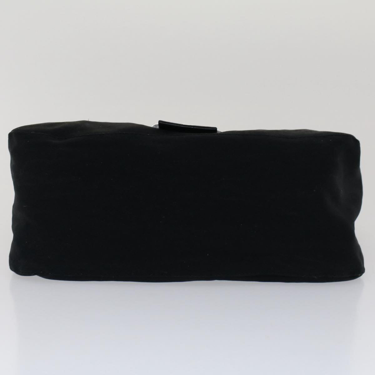 FENDI Mamma Baguette Shoulder Bag Nylon Black 51454