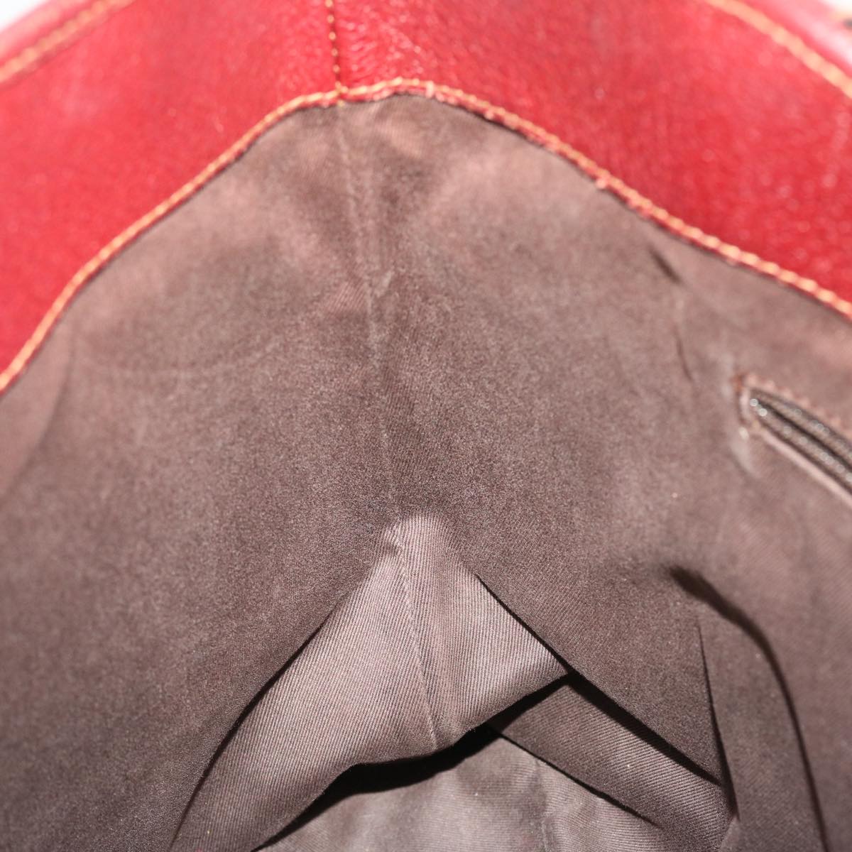 GUCCI GG Canvas Tote Bag Beige Red 113016 51639