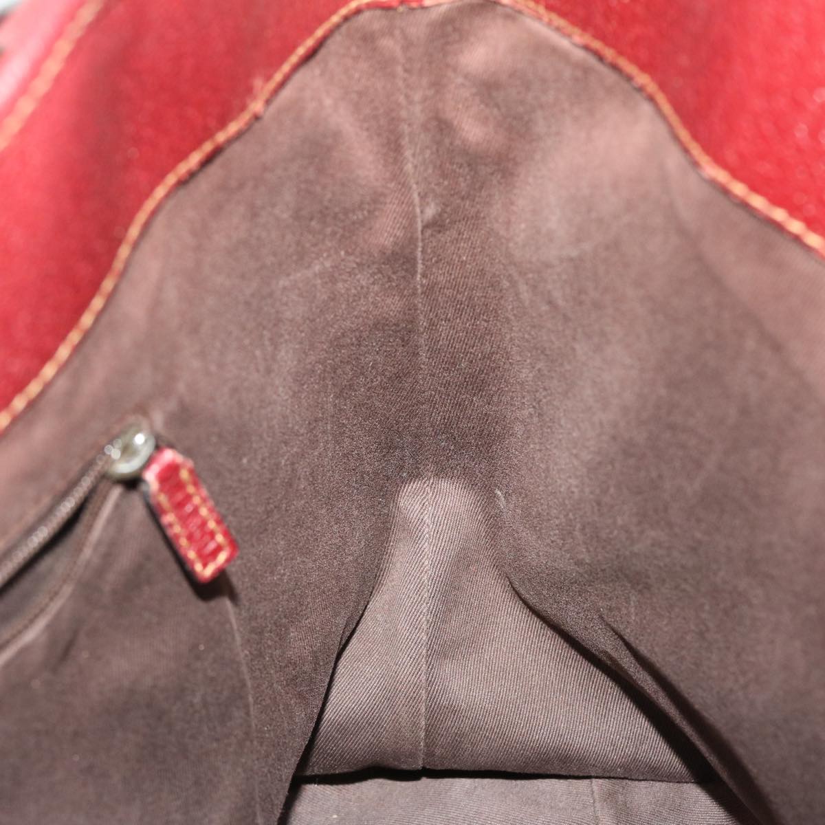 GUCCI GG Canvas Tote Bag Beige Red 113016 51639