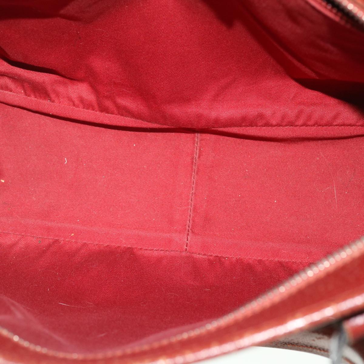 GUCCI GG Canvas Tote Bag Red 113011 51641