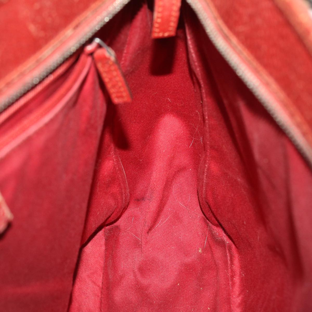 GUCCI GG Canvas Tote Bag Red 113011 51641