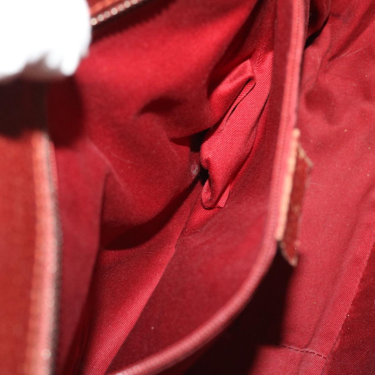 GUCCI GG Canvas Tote Bag Red 113011 51641