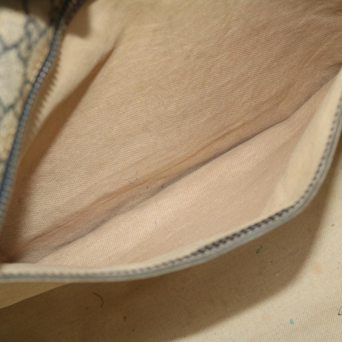 GUCCI GG Canvas Tote Bag PVC Leather Navy Beige 211137 51642