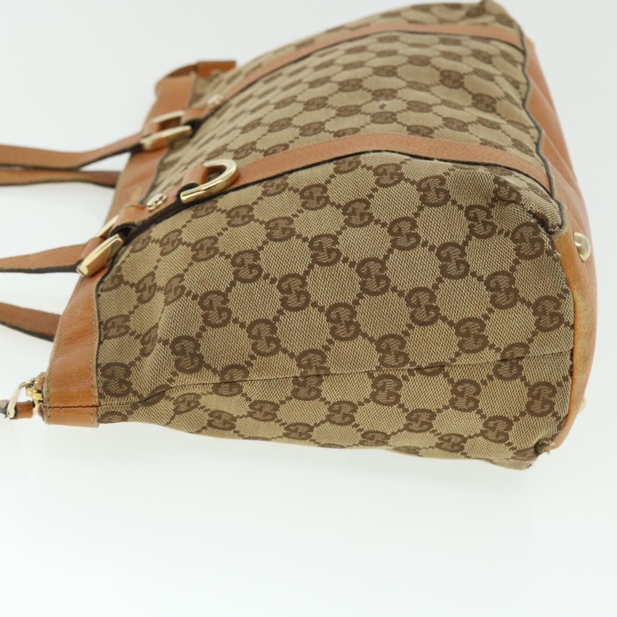 GUCCI GG Canvas Shoulder Bag Beige Brown 141470 51645