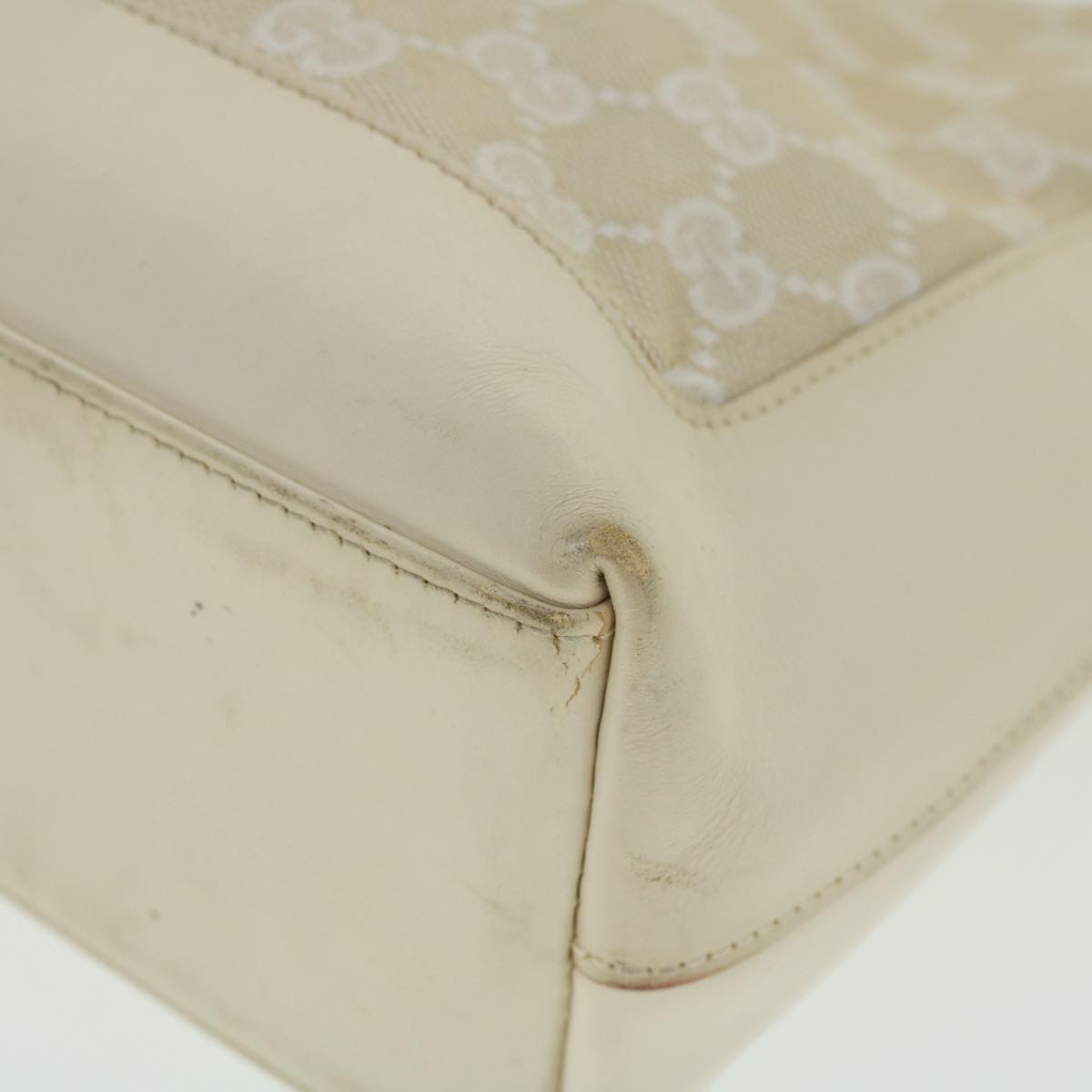 GUCCI GG Canvas Jackie Shoulder Bag White 001 3876 002122 51646