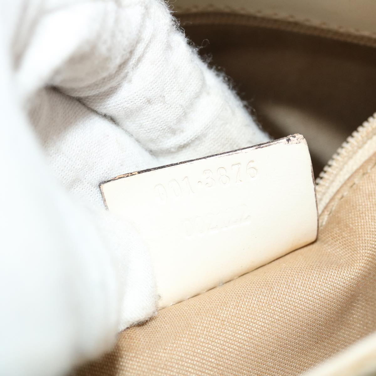 GUCCI GG Canvas Jackie Shoulder Bag White 001 3876 002122 51646