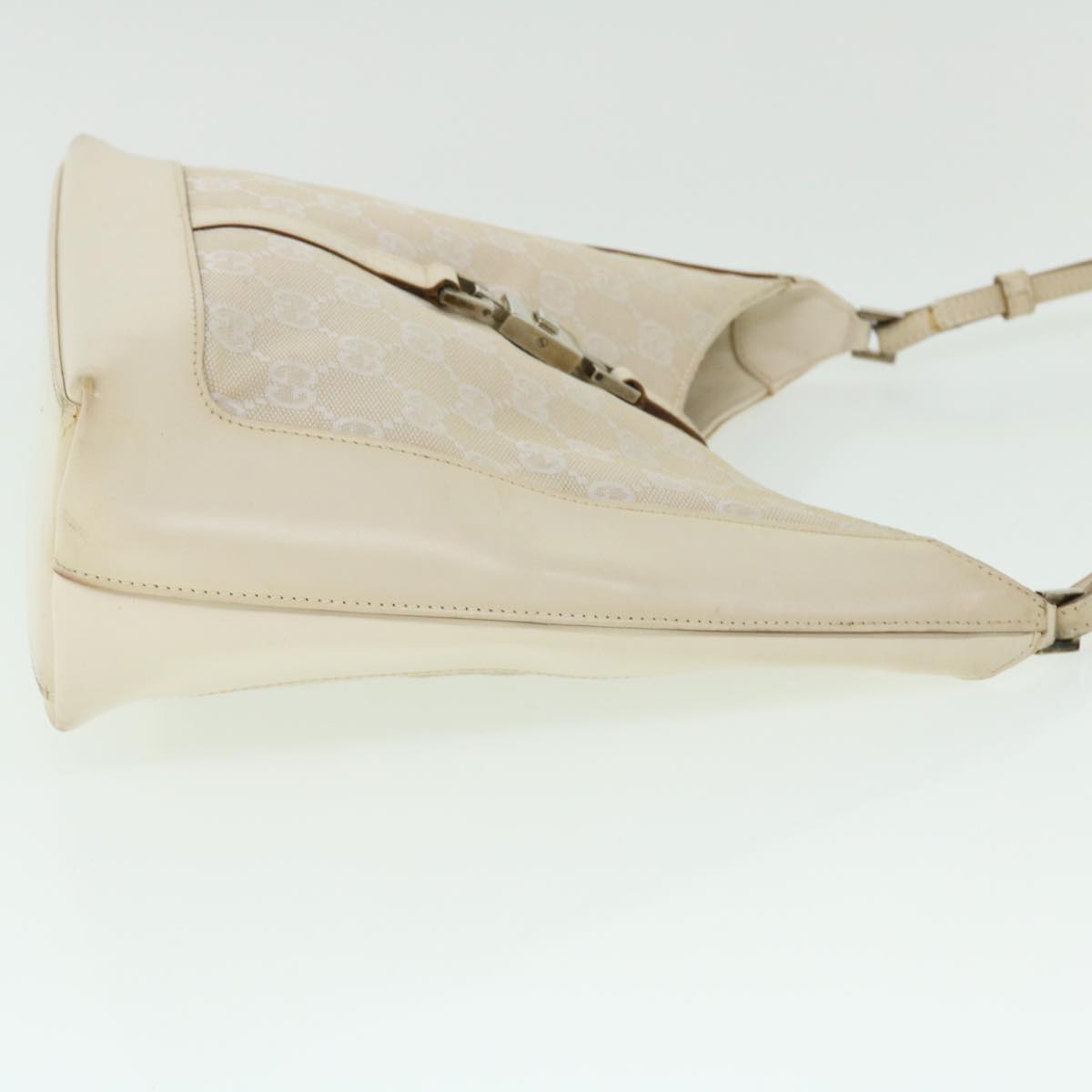 GUCCI GG Canvas Jackie Shoulder Bag White 001 3876 002122 51646