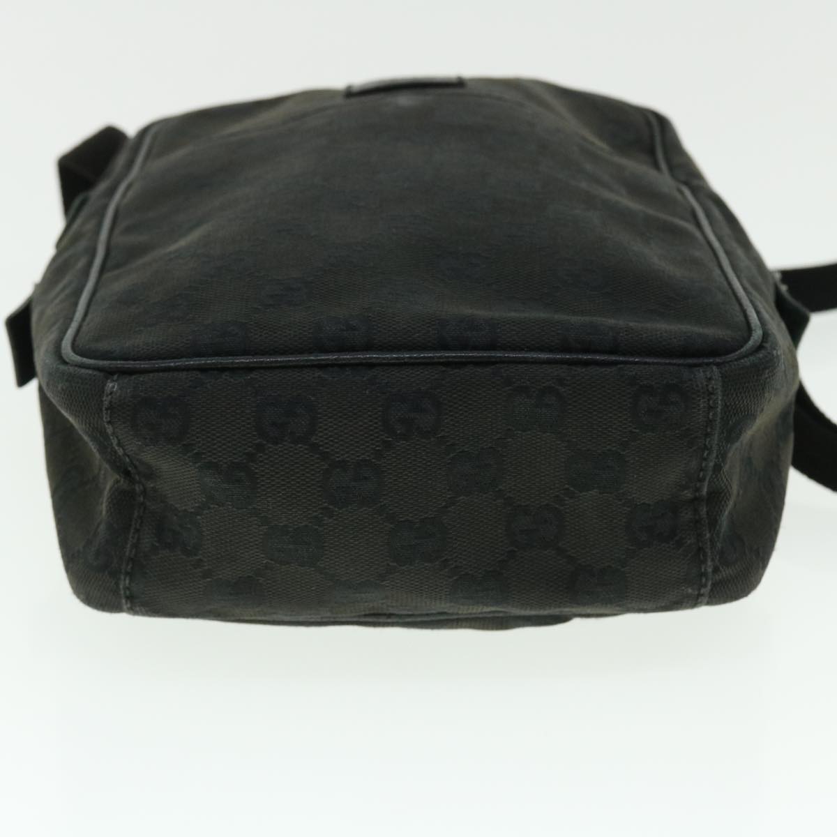 GUCCI GG Canvas Shoulder Bag Black 122759 51647