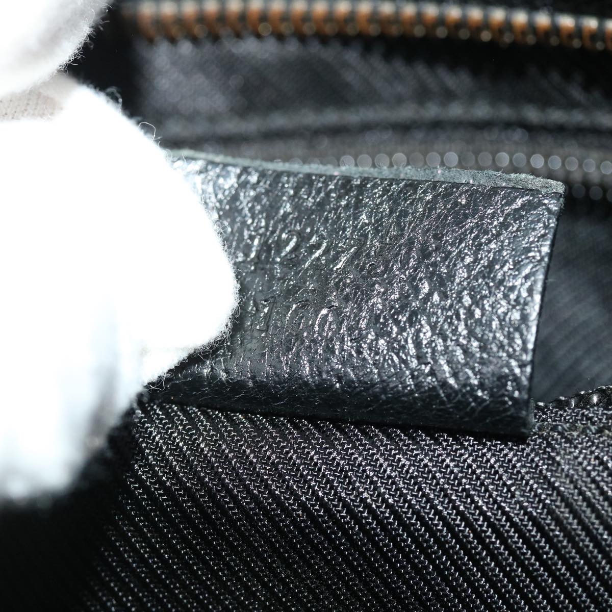 GUCCI GG Canvas Shoulder Bag Black 122759 51647