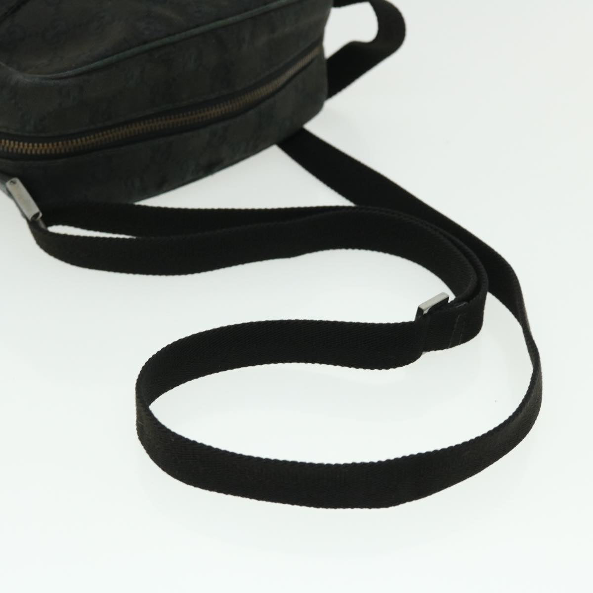 GUCCI GG Canvas Shoulder Bag Black 122759 51647