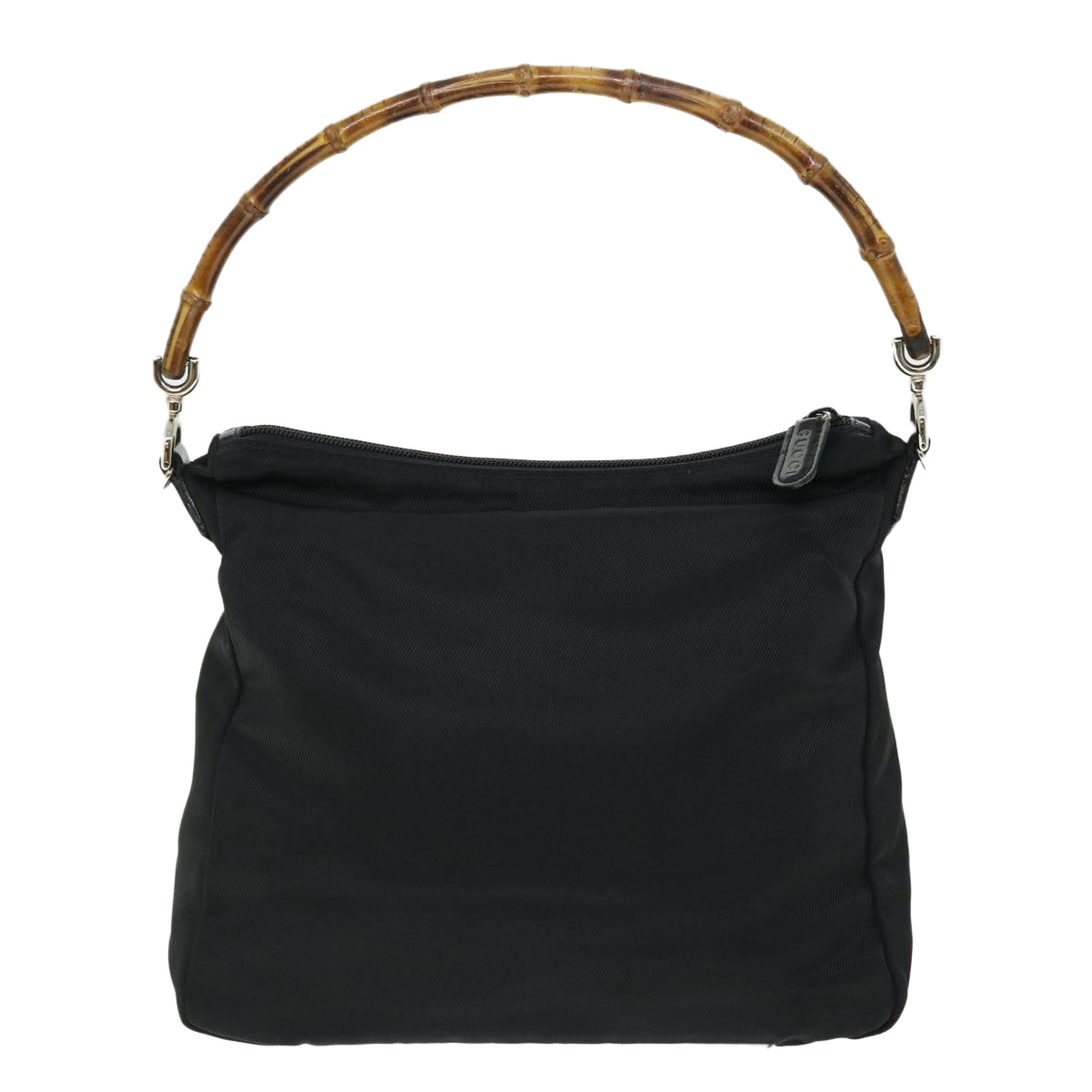 GUCCI Bamboo Shoulder Bag Nylon 2way Black 000 0509 200 159 51649