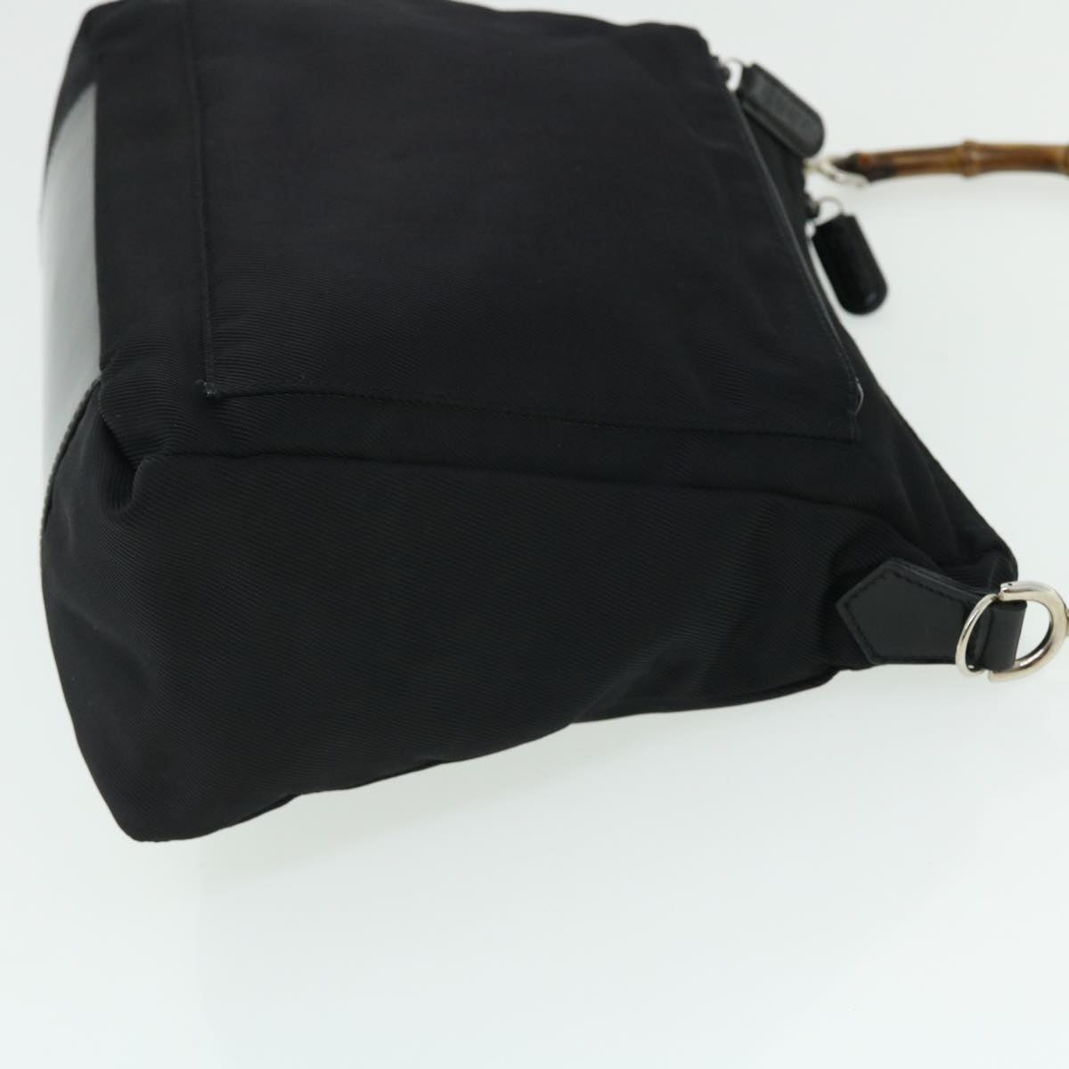 GUCCI Bamboo Shoulder Bag Nylon 2way Black 000 0509 200 159 51649