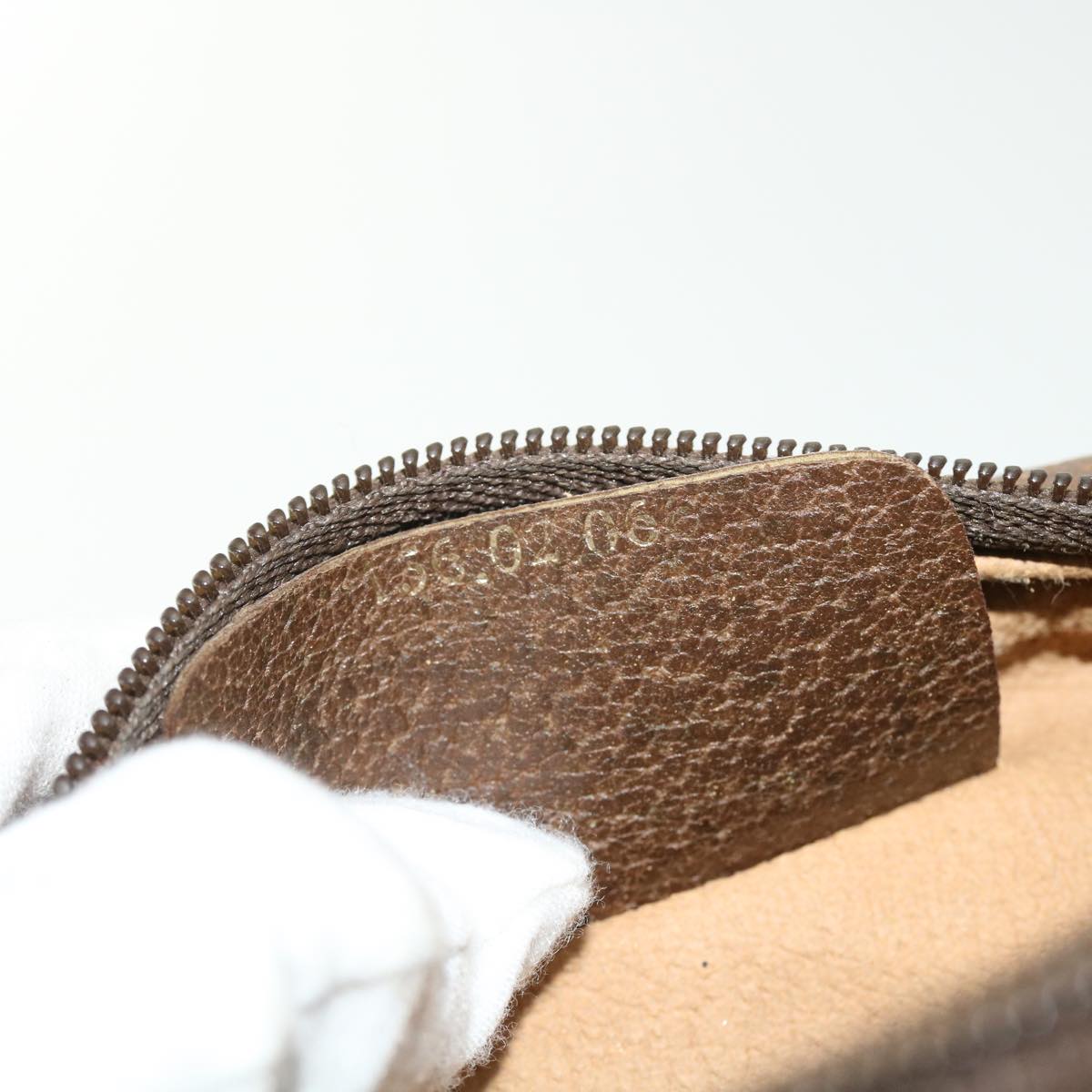GUCCI GG Canvas Web Sherry Line Shoulder Bag PVC Leather 156 02 066 51651