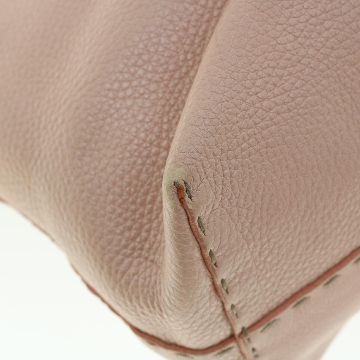 FENDI Celeria Tote Bag Leather Pink 51657