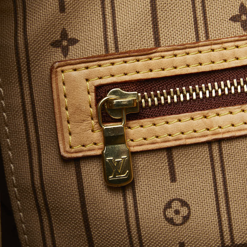 Louis Vuitton Monogram M40156 Neverfull Tote Bag PVC/Leather Brown