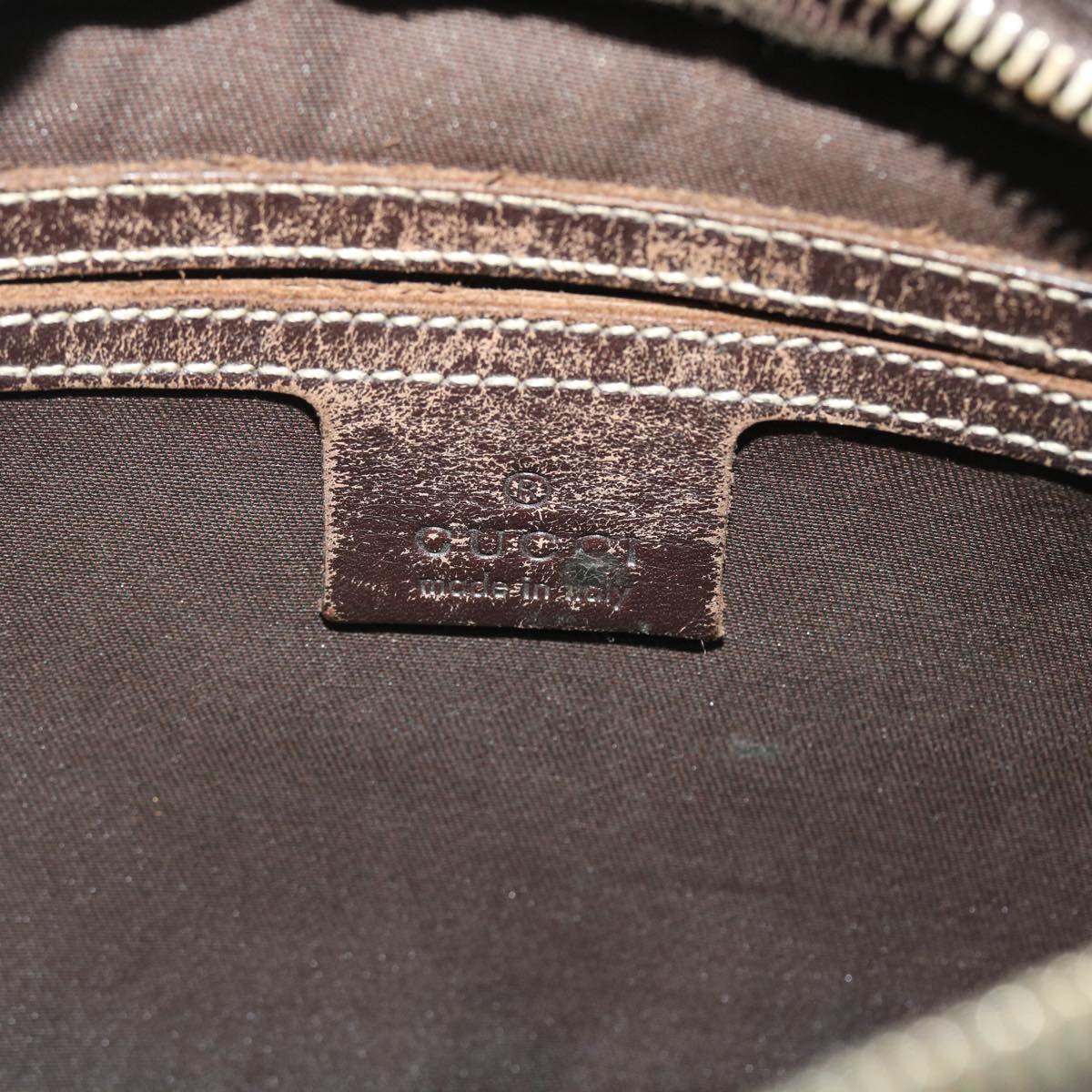 GUCCI GG Canvas Shoulder Bag PVC Leather Beige 51841