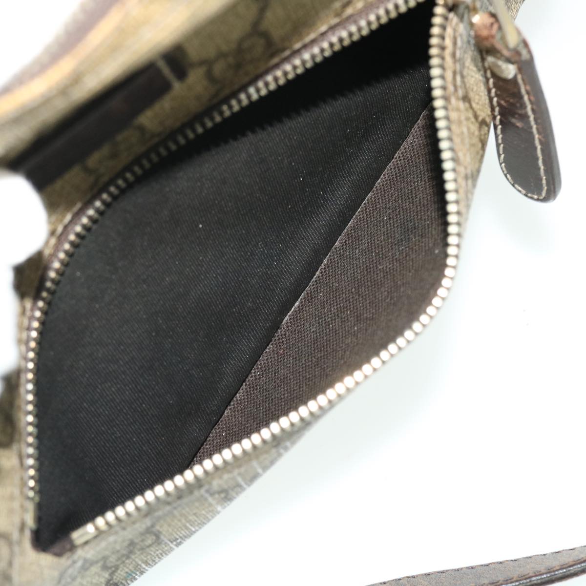 GUCCI GG Canvas Shoulder Bag PVC Leather Beige 51841