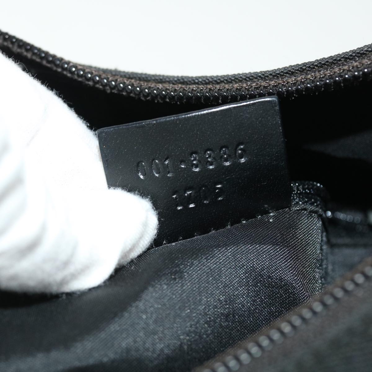 GUCCI Shoulder Bag Nylon Black 51843