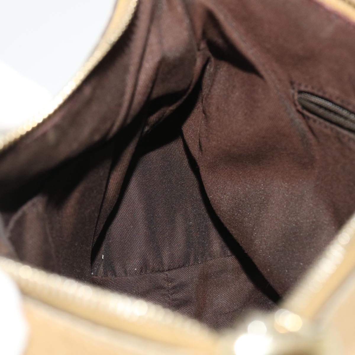 GUCCI GG Crystal Canvas Shoulder Bag Coated Canvas Gold Tone 190525 51845