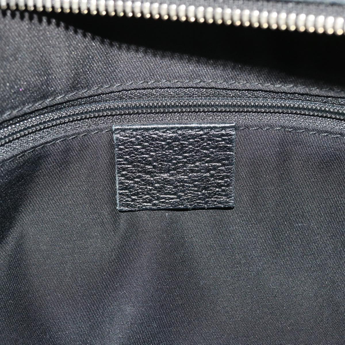 GUCCI GG Canvas Web Sherry Line Hand Bag Black Red Green 51850
