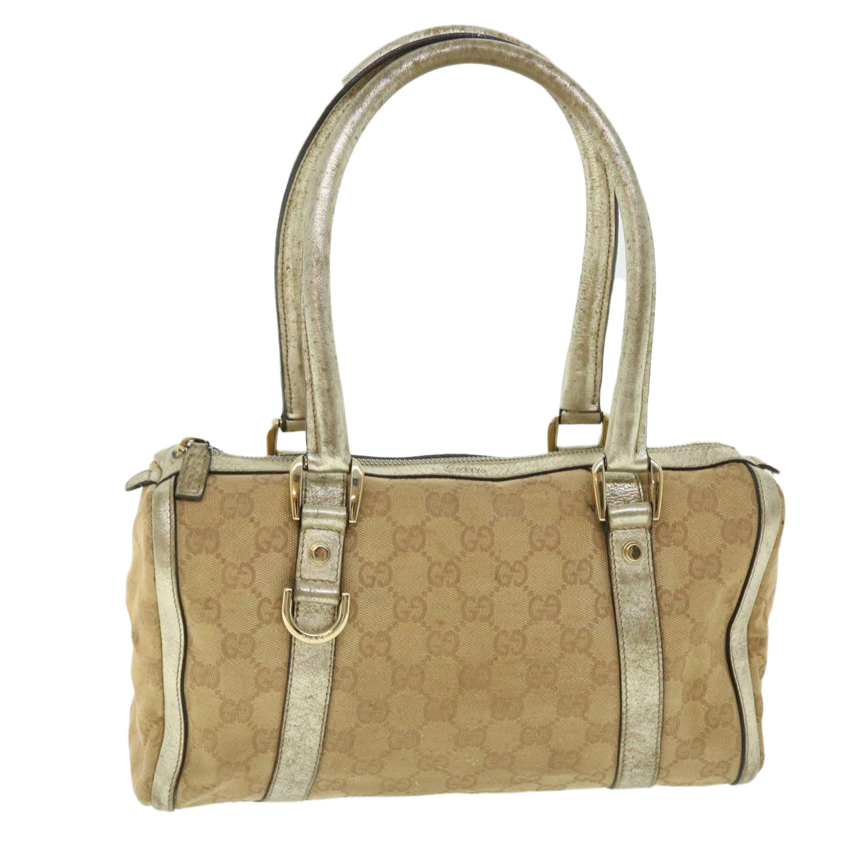 GUCCI GG Canvas Web Sherry Line Hand Bag Beige Red Green 51851