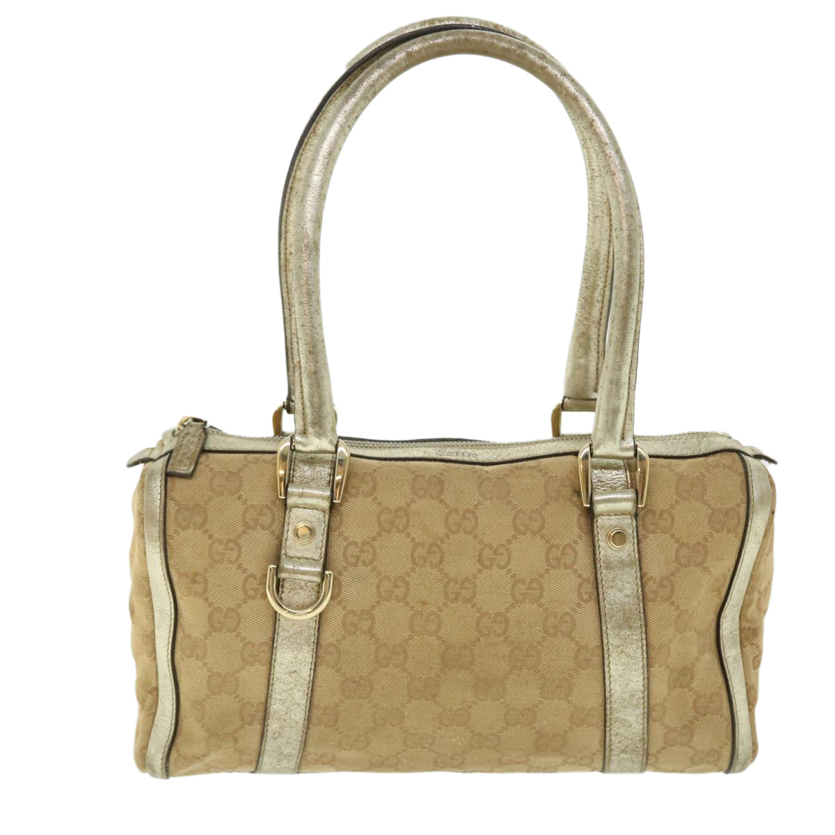 GUCCI GG Canvas Web Sherry Line Hand Bag Beige Red Green 51851