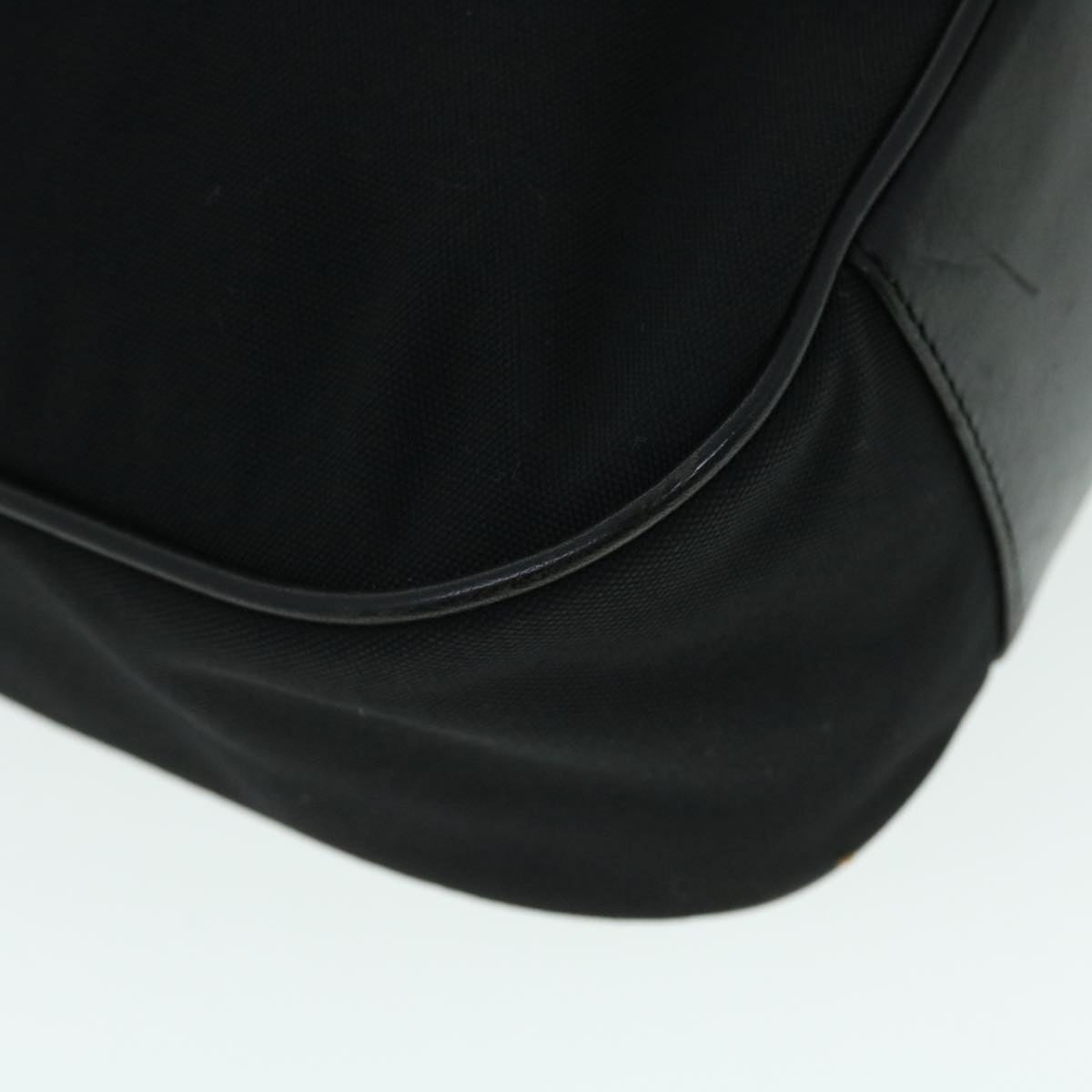 GUCCI Bamboo Shoulder Bag Nylon 2way Black 51852