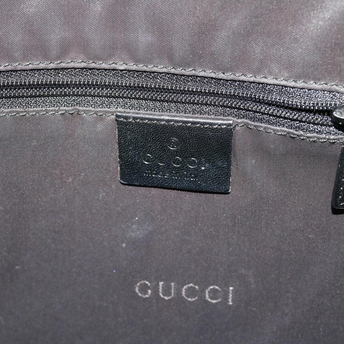 GUCCI Bamboo Shoulder Bag Nylon 2way Black 51852