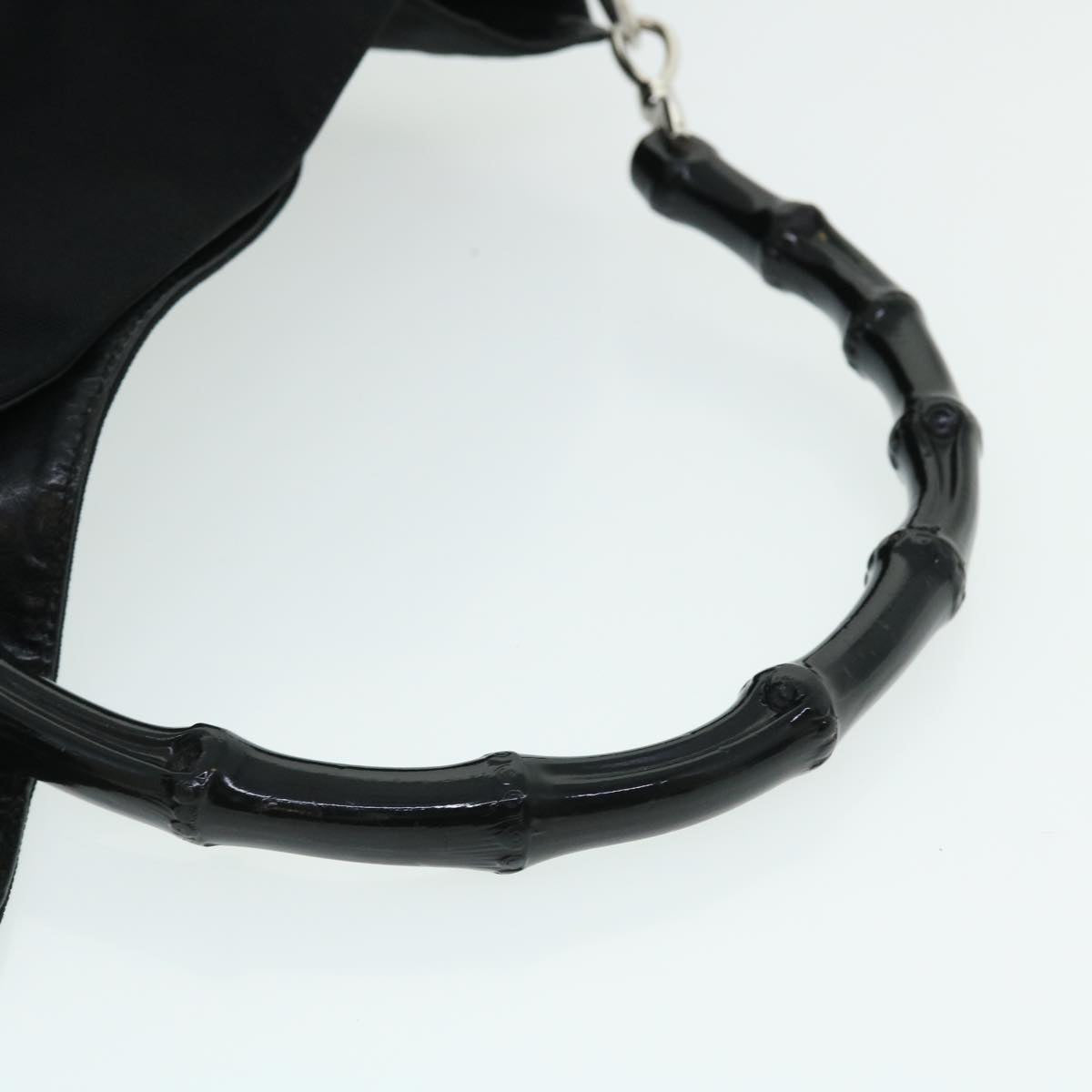 GUCCI Bamboo Shoulder Bag Nylon 2way Black 51852